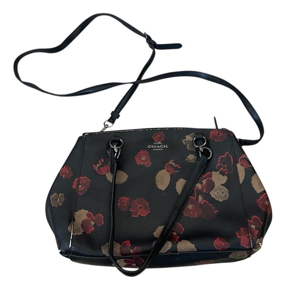 Coach Mini Christie Carryall in Halftone Floral Print Coated Canvas - Picture 1 of 8